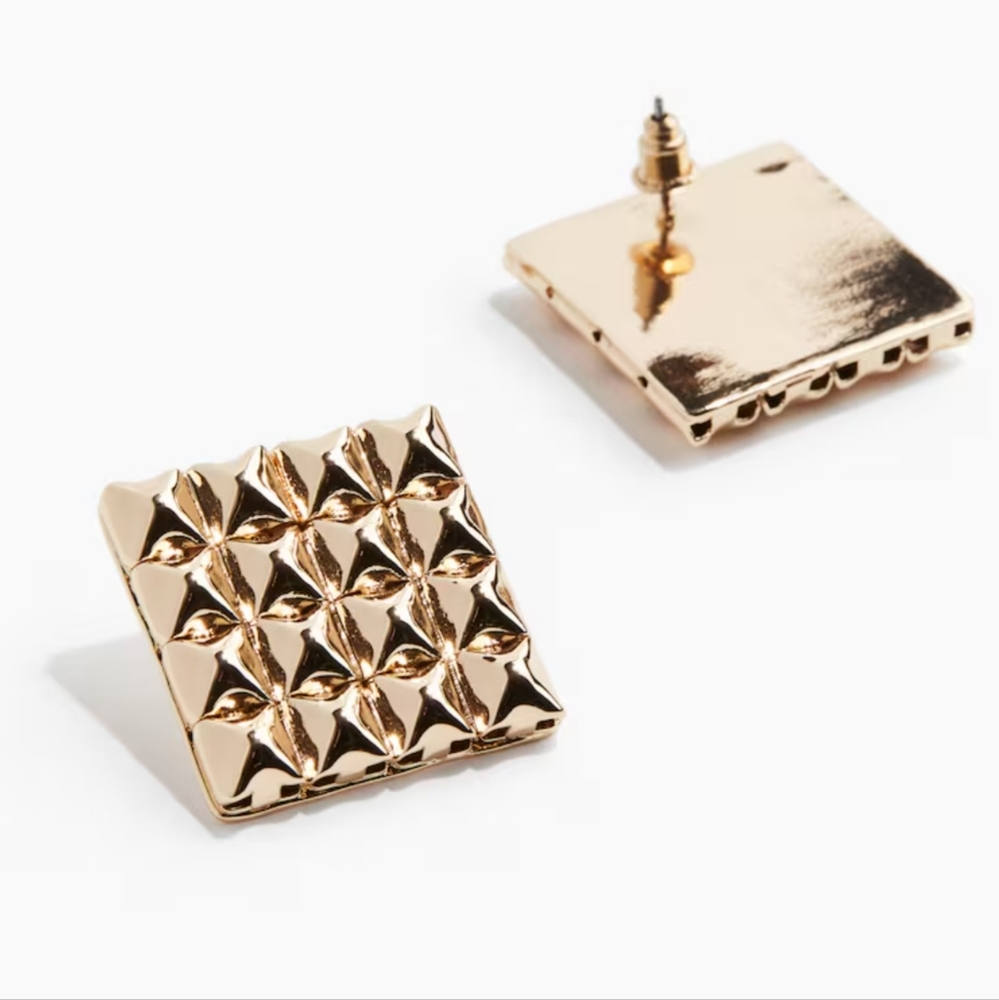 H&M Gold Studded Earrings
